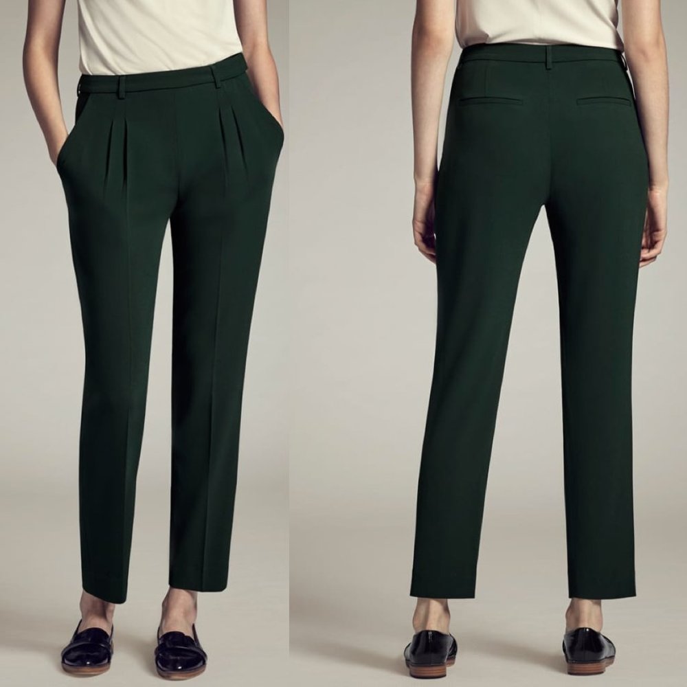 MM. LaFleur Forest Green Nakamura Trousers Size 6